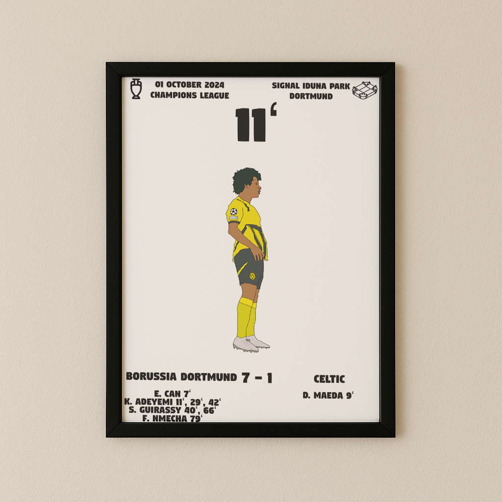 Jubel-Poster I im Rahmen AllAroundFootball