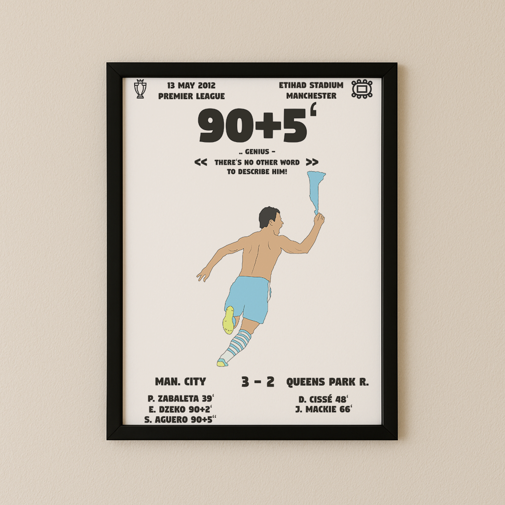 Jubel-Poster I im Rahmen AllAroundFootball