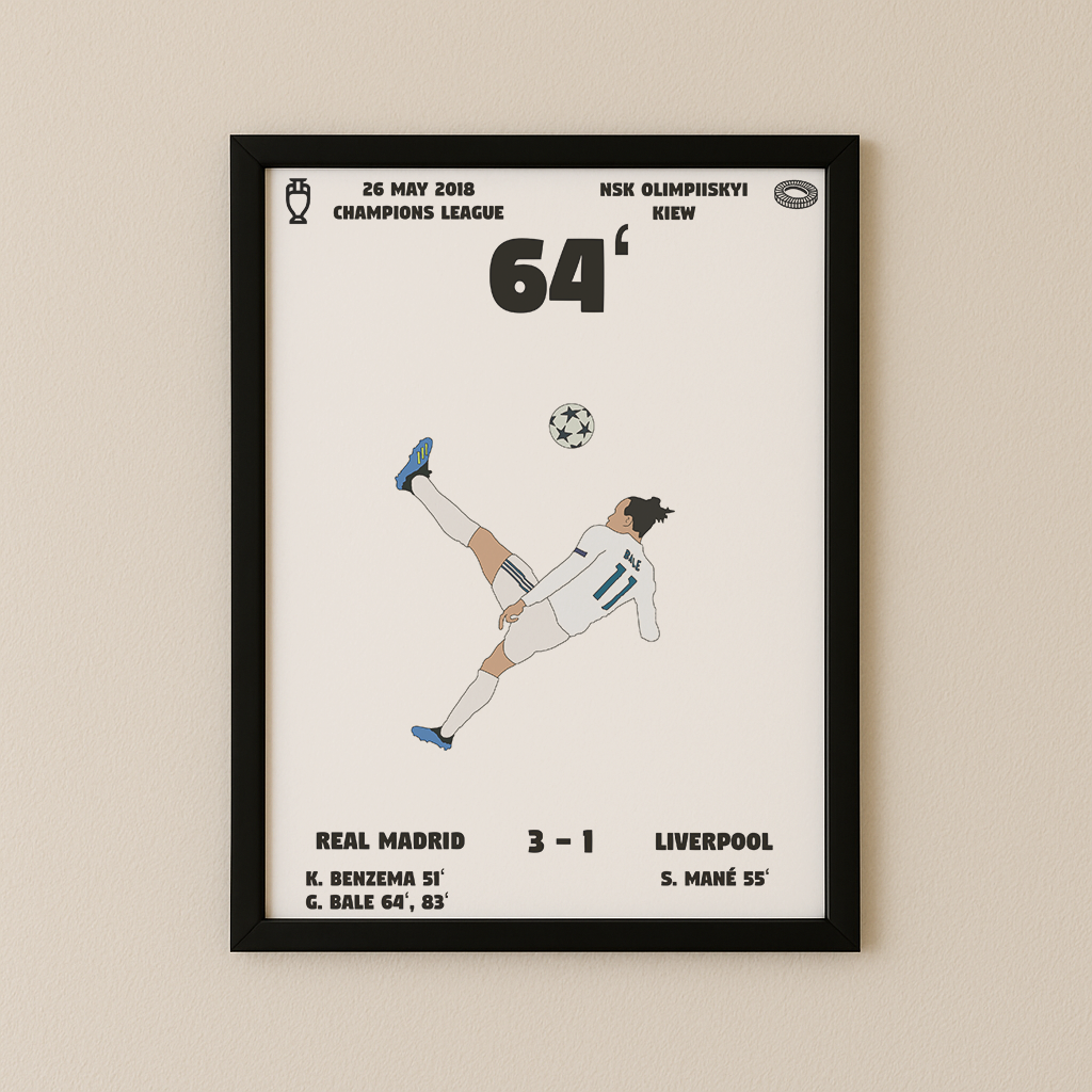 Jubel-Poster I im Rahmen AllAroundFootball