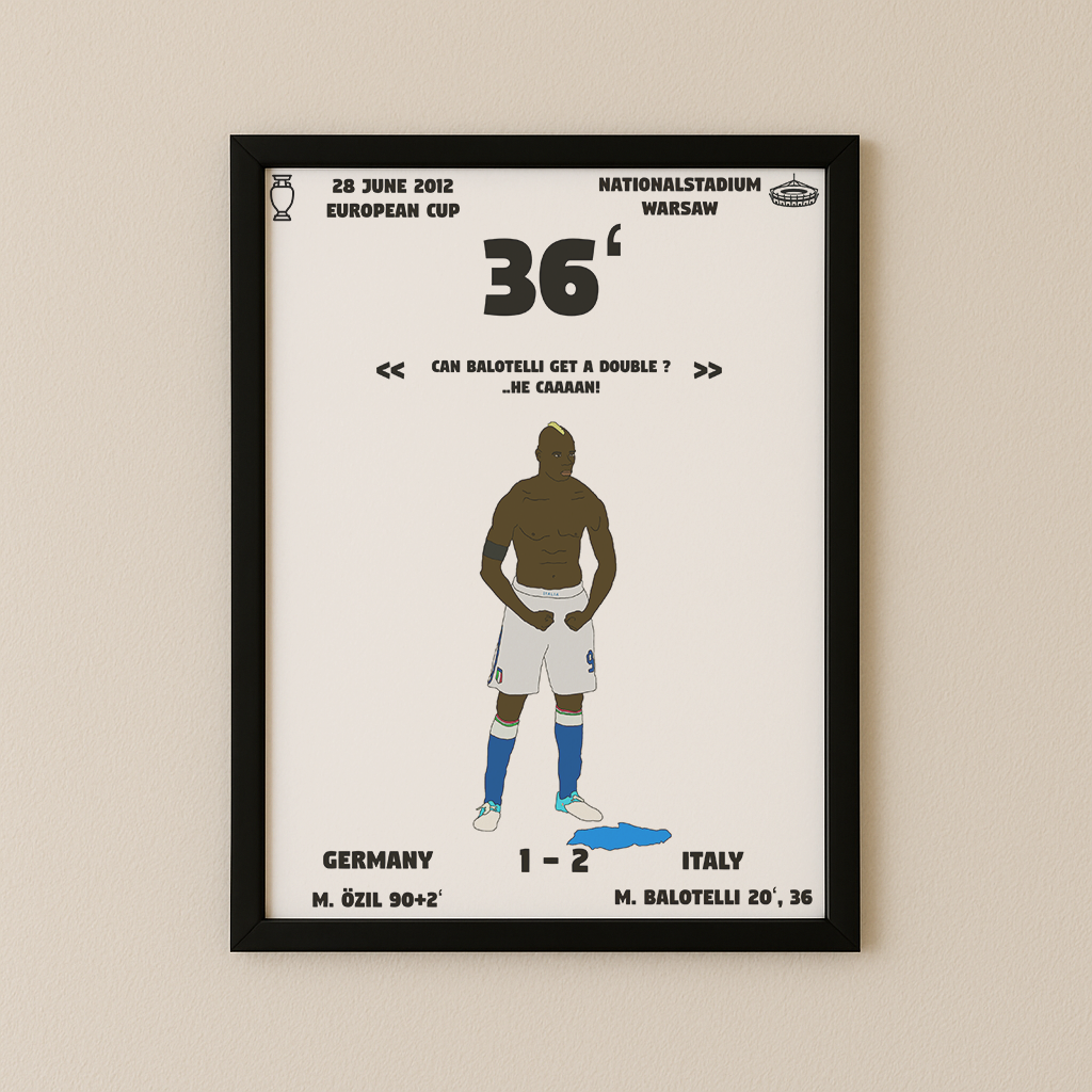 Jubel-Poster I im Rahmen AllAroundFootball