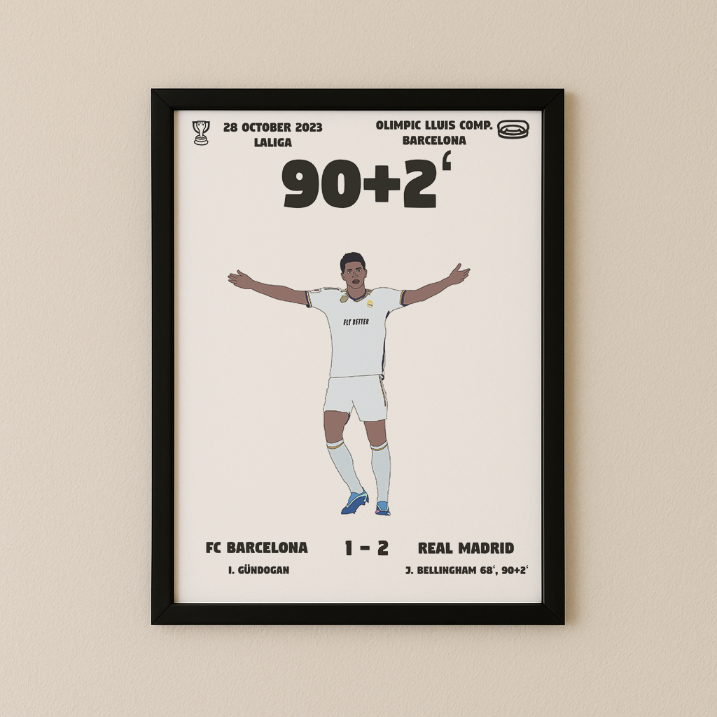 Jubel-Poster I im Rahmen AllAroundFootball