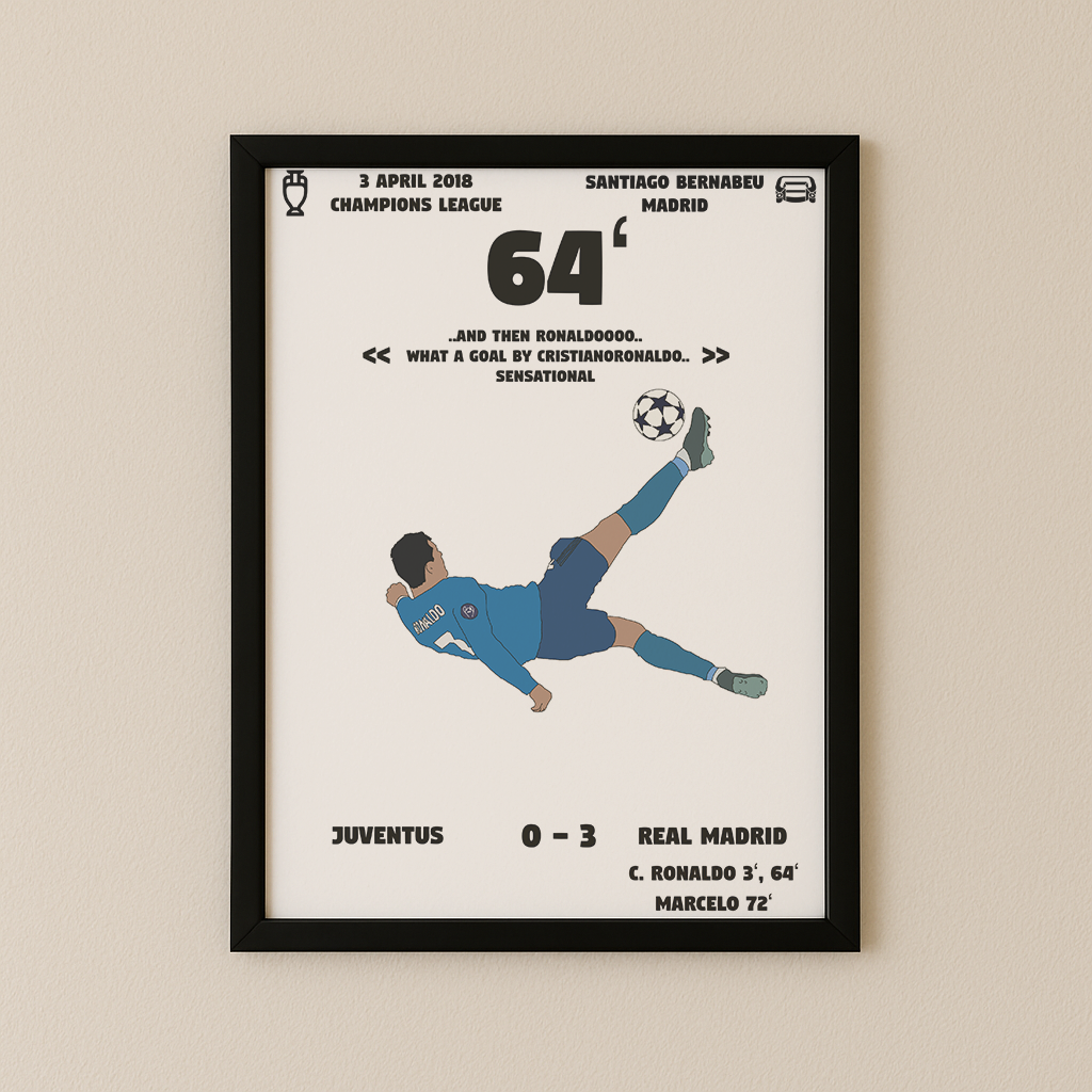 Jubel-Poster I im Rahmen AllAroundFootball