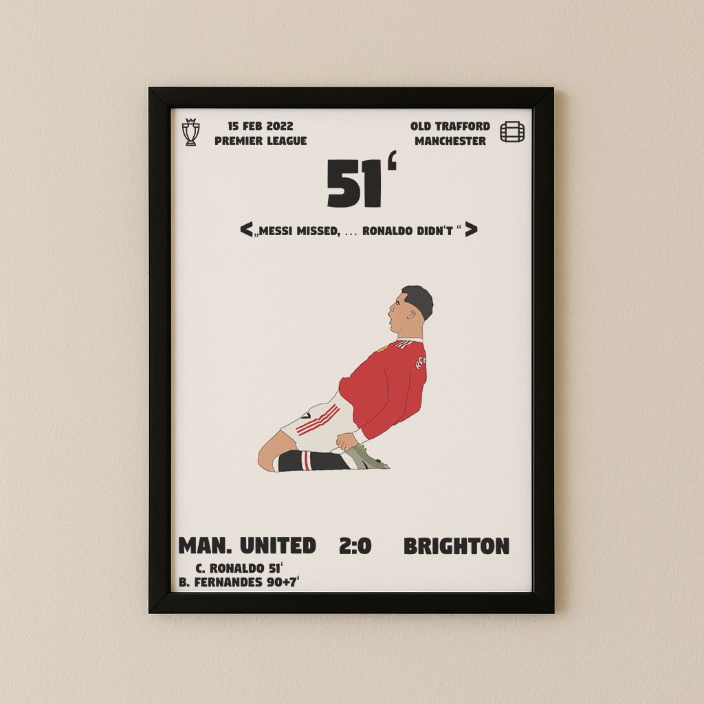 Jubel-Poster I im Rahmen AllAroundFootball