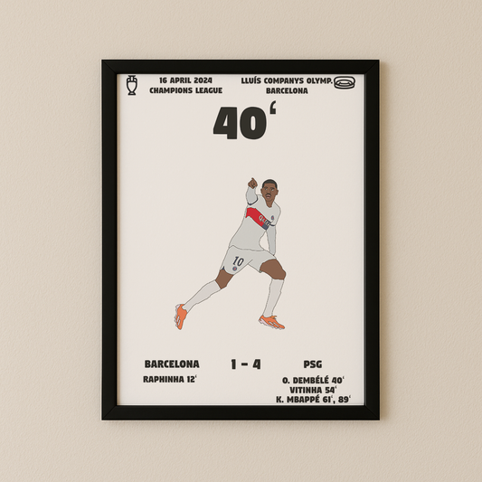 Jubel-Poster I im Rahmen AllAroundFootball