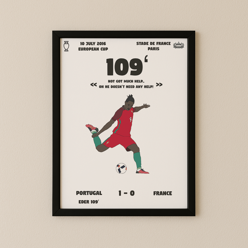 Jubel-Poster I im Rahmen AllAroundFootball