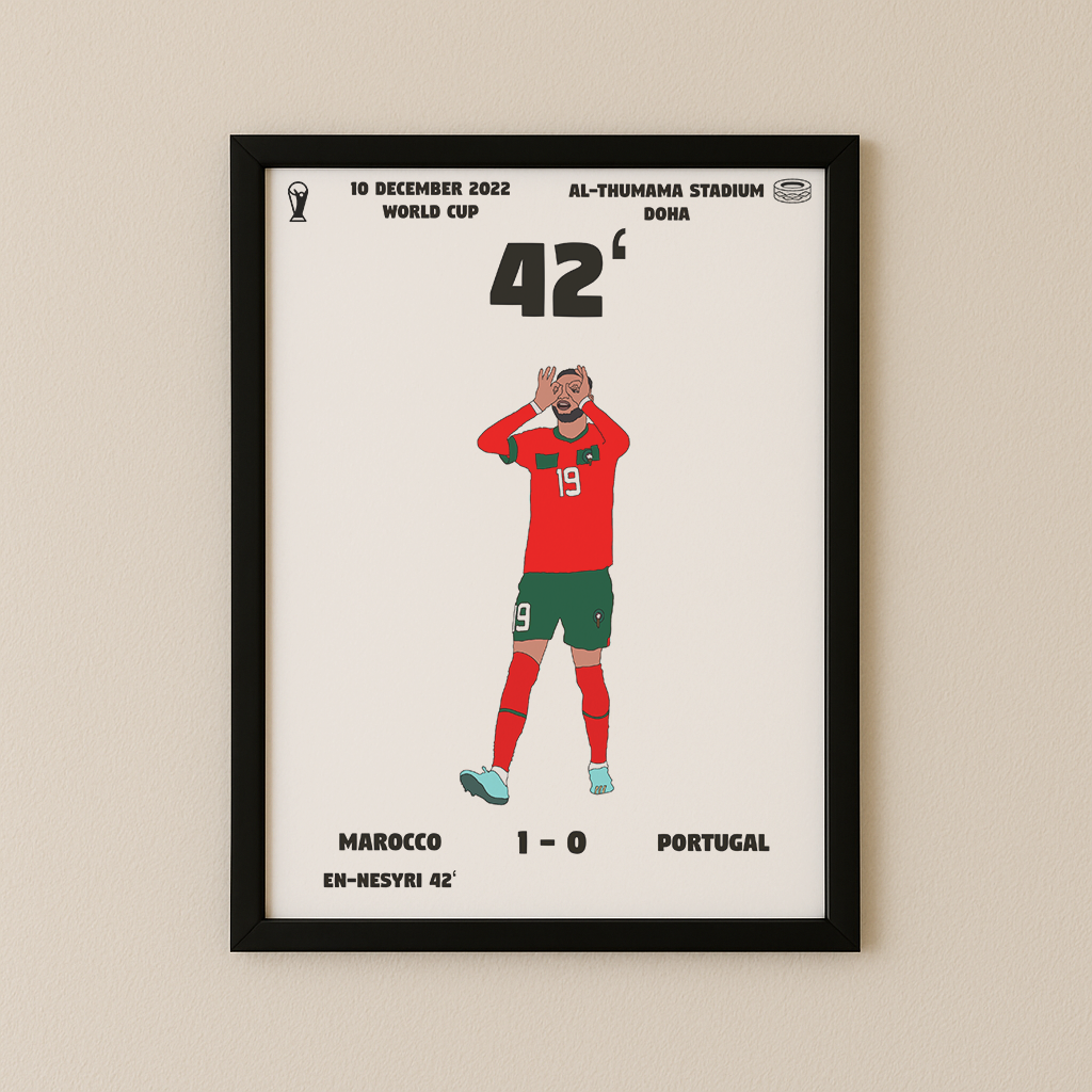 Jubel-Poster I im Rahmen AllAroundFootball