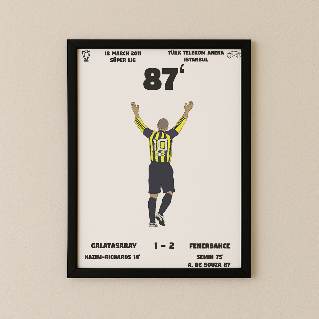 Jubel-Poster I im Rahmen AllAroundFootball