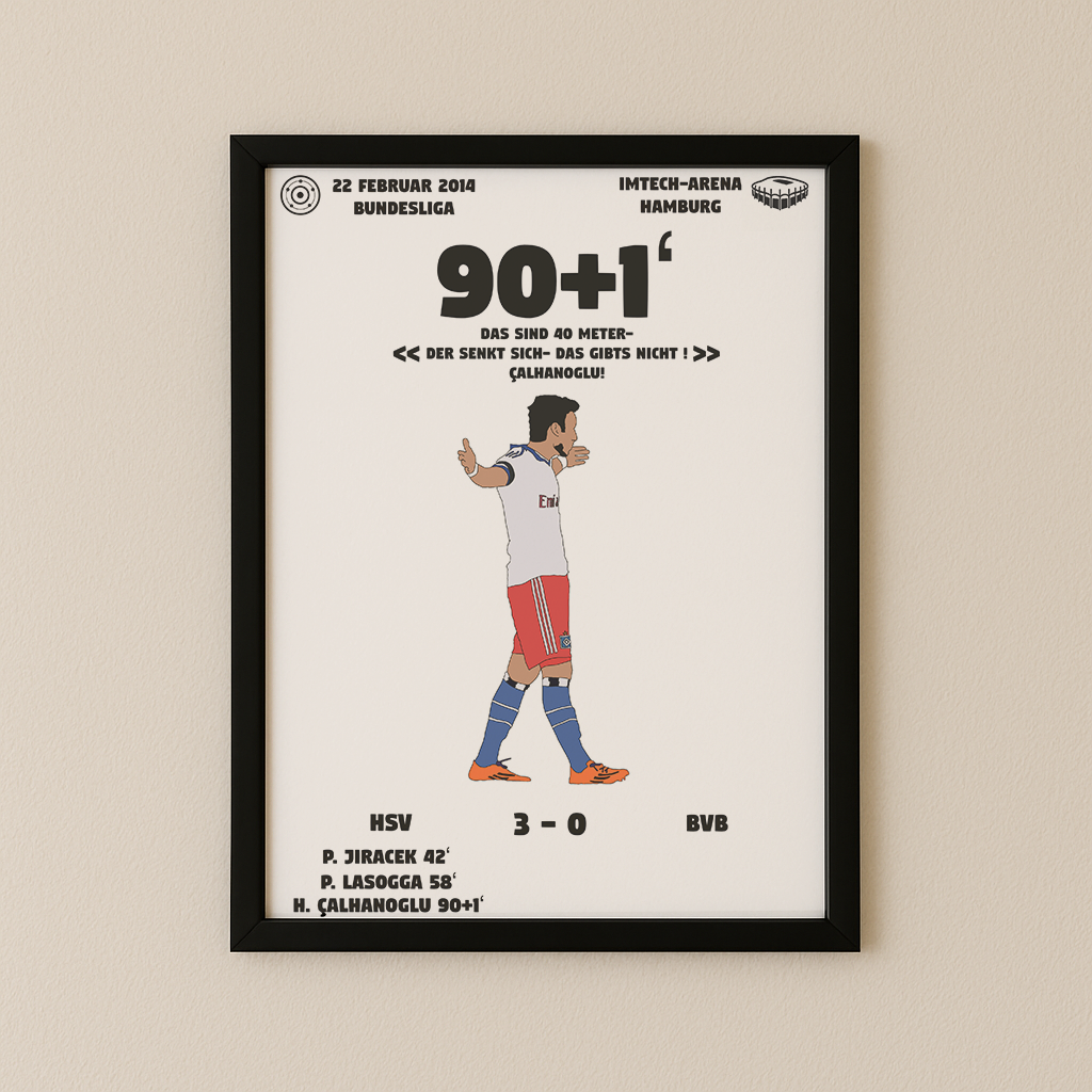 Jubel-Poster I im Rahmen AllAroundFootball