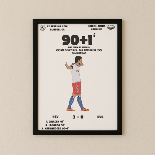 Jubel-Poster I im Rahmen AllAroundFootball