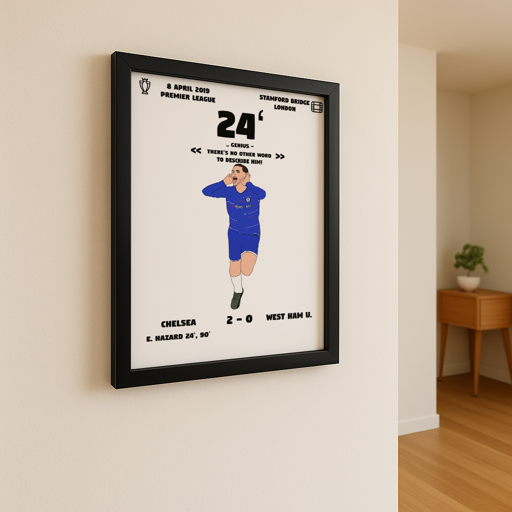Eden Hazard dribbelt den Ball magisch ins Tor