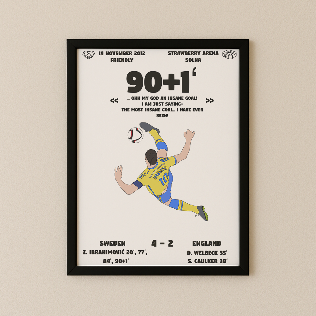 Jubel-Poster I im Rahmen AllAroundFootball