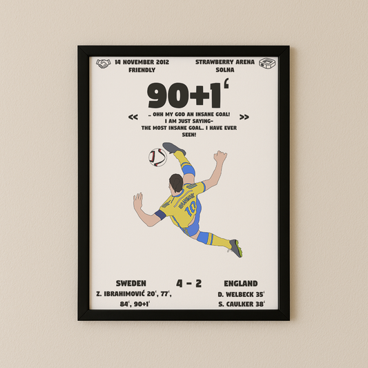 Jubel-Poster I im Rahmen AllAroundFootball