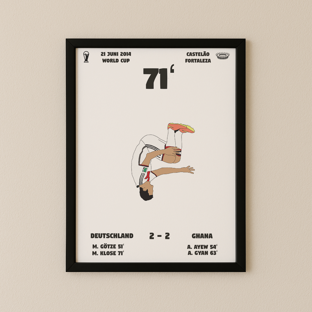 Jubel-Poster I im Rahmen AllAroundFootball