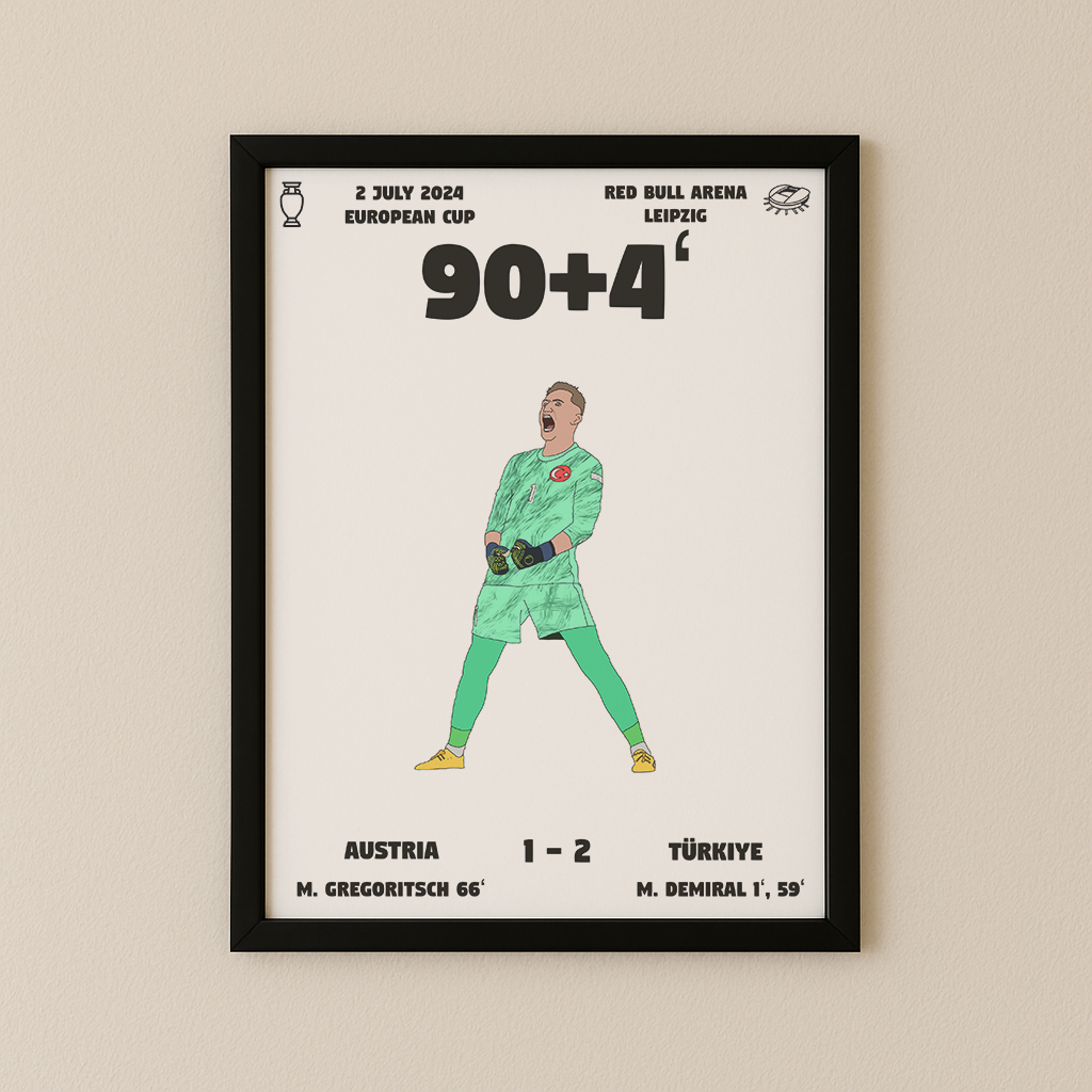 Jubel-Poster I im Rahmen AllAroundFootball