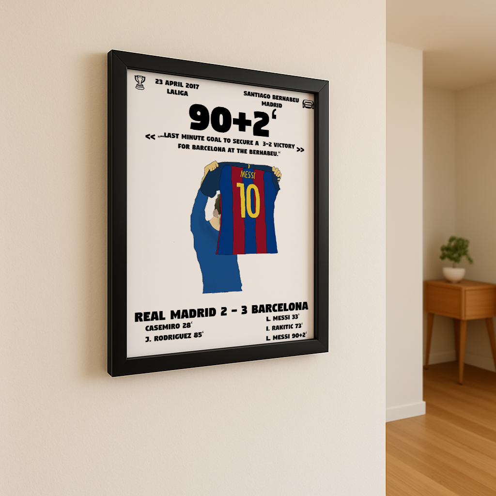 Messi's Tor in der letzten Minute im Bernabeu