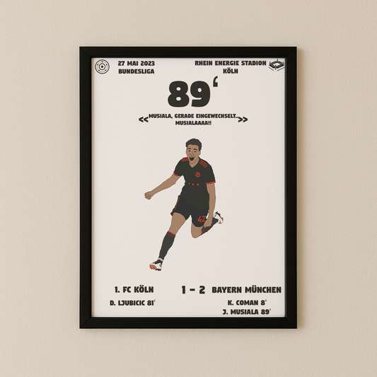 Jubel-Poster I im Rahmen AllAroundFootball