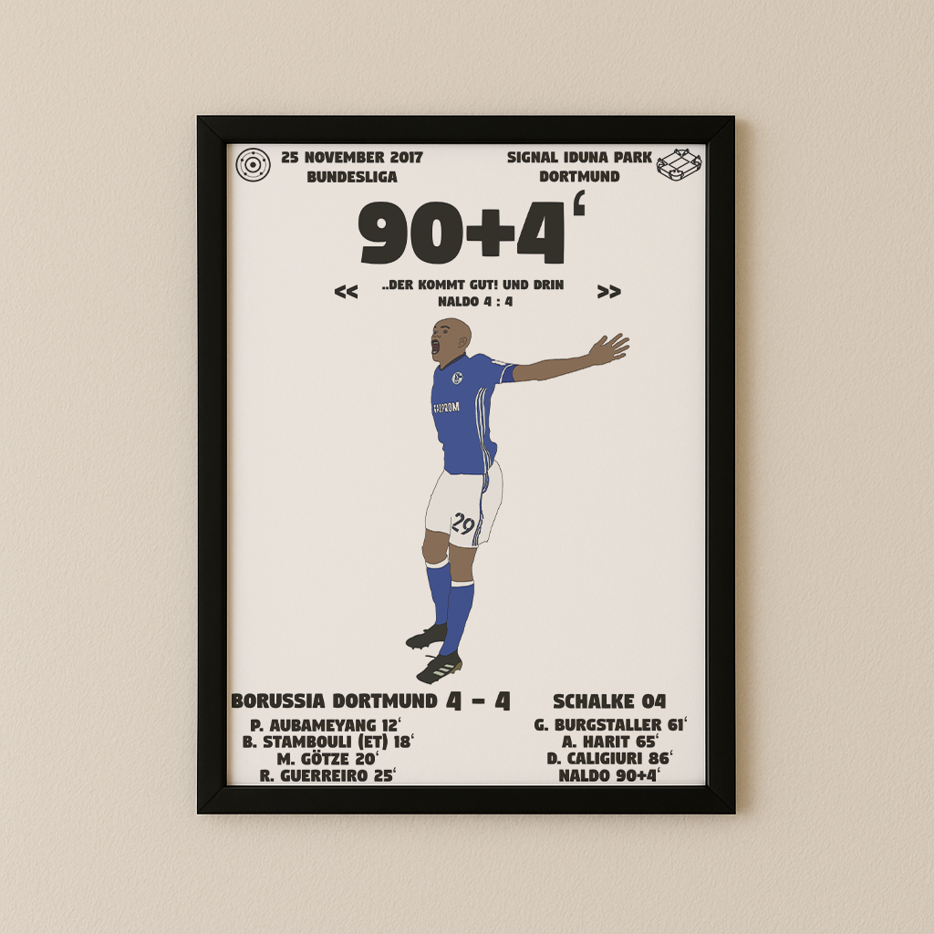 Jubel-Poster I im Rahmen AllAroundFootball