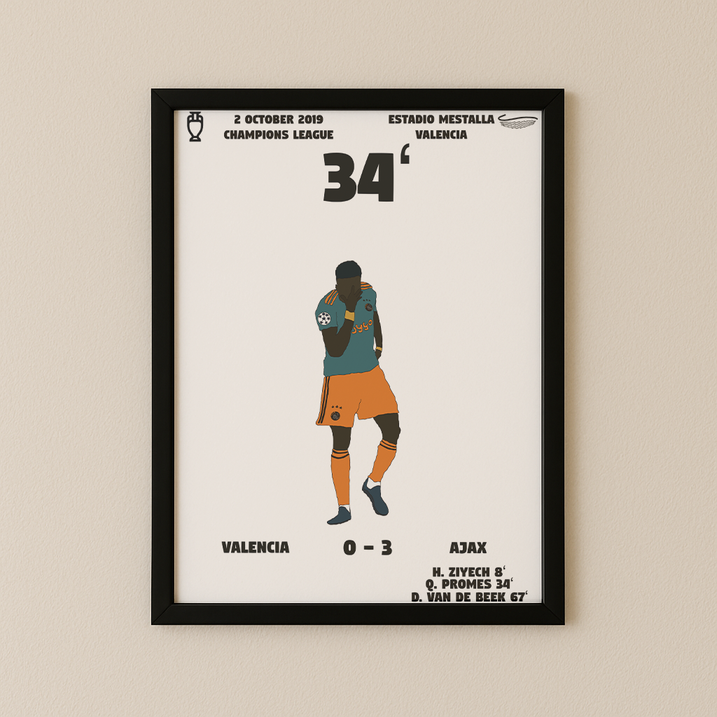 Jubel-Poster I im Rahmen AllAroundFootball