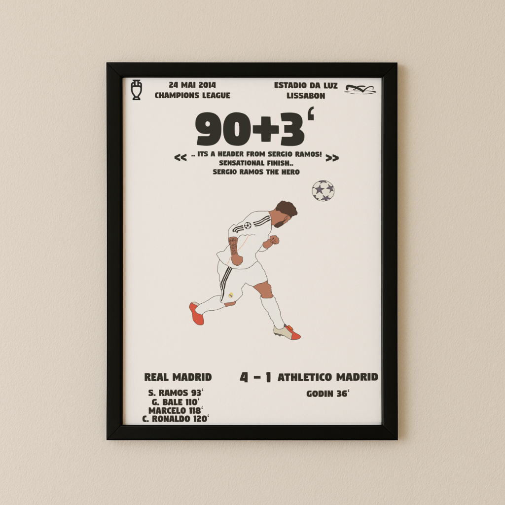 Jubel-Poster I im Rahmen AllAroundFootball