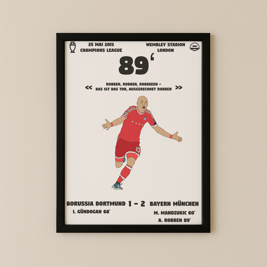 Jubel-Poster I im Rahmen AllAroundFootball