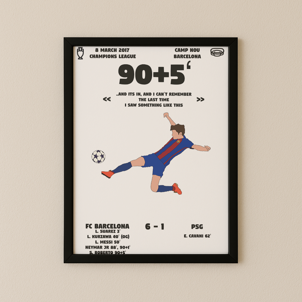 Jubel-Poster I im Rahmen AllAroundFootball