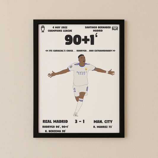 Jubel-Poster I im Rahmen AllAroundFootball