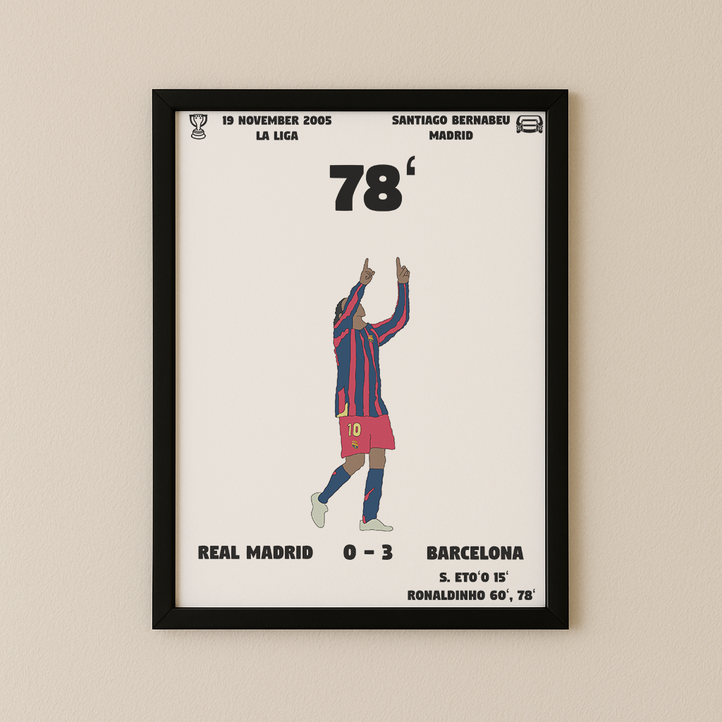 Jubel-Poster I im Rahmen AllAroundFootball