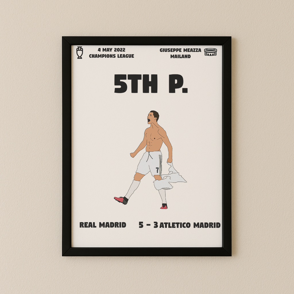 Jubel-Poster I im Rahmen AllAroundFootball