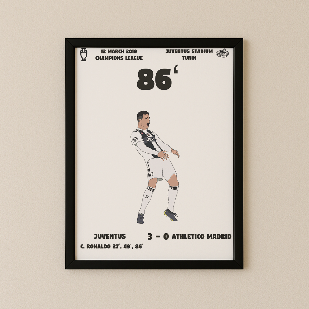 Jubel-Poster I im Rahmen AllAroundFootball