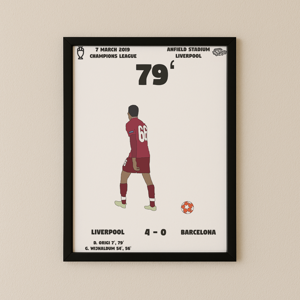 Jubel-Poster I im Rahmen AllAroundFootball