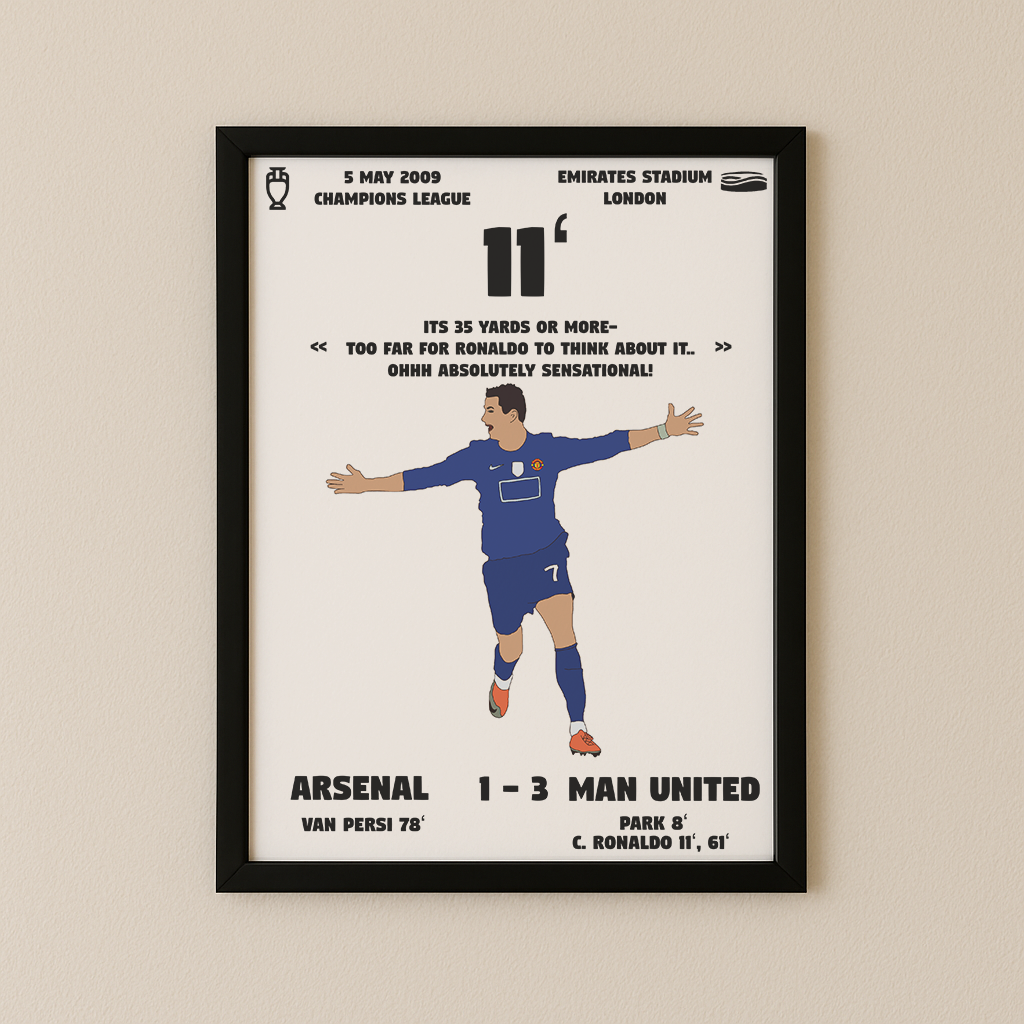 Jubel-Poster I im Rahmen AllAroundFootball