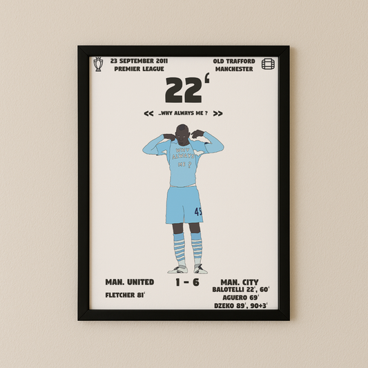 Why always me? - Balotelli trifft gegen ManUnited