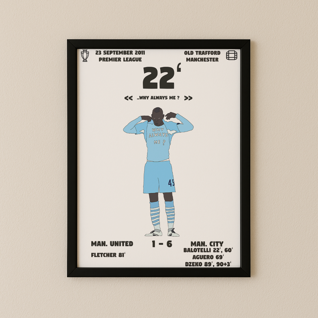 Jubel-Poster I im Rahmen AllAroundFootball