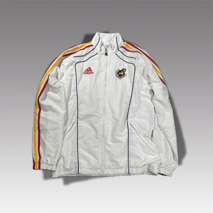 Retro Spanien Jacke WM 2010 Adidas Vintage Original Tracksuit Jacke weiß