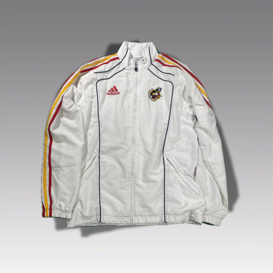 Retro Spanien Jacke WM 2010 Adidas Vintage Original Tracksuit Jacke weiß