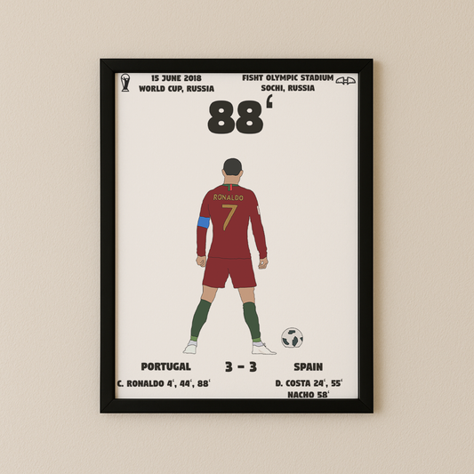 Ronaldo's Hattrick gegen Spanien