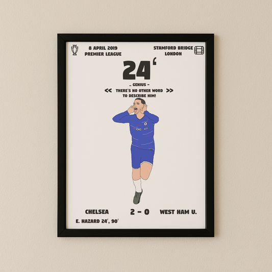 Eden Hazard dribbelt den Ball magisch ins Tor
