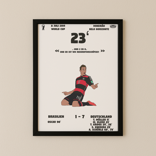 Klose stellt den WM Weltrekord auf