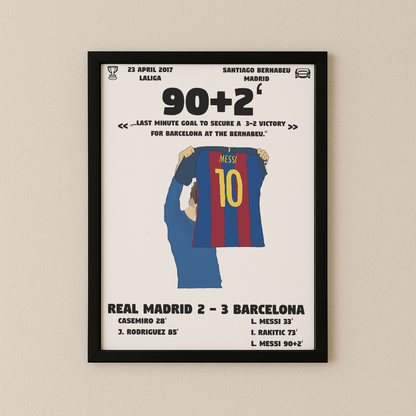 Messi's Tor in der letzten Minute im Bernabeu